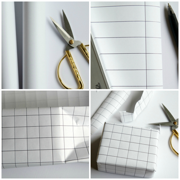 grid_wrapping_paper_diy_gold_scissors_present
