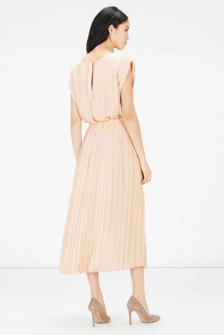 nude dress by warehouse