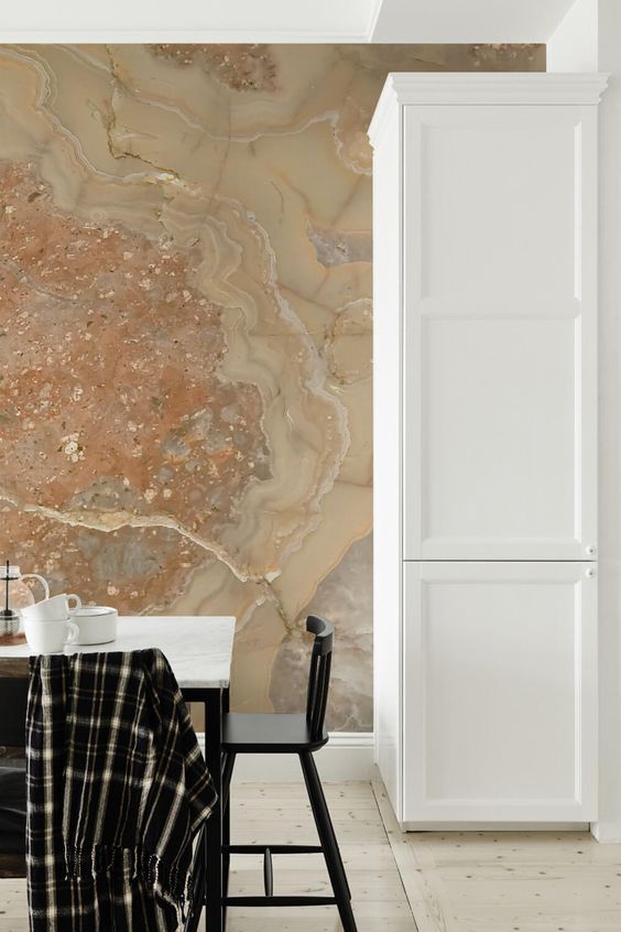 kitchen marble wallpaper