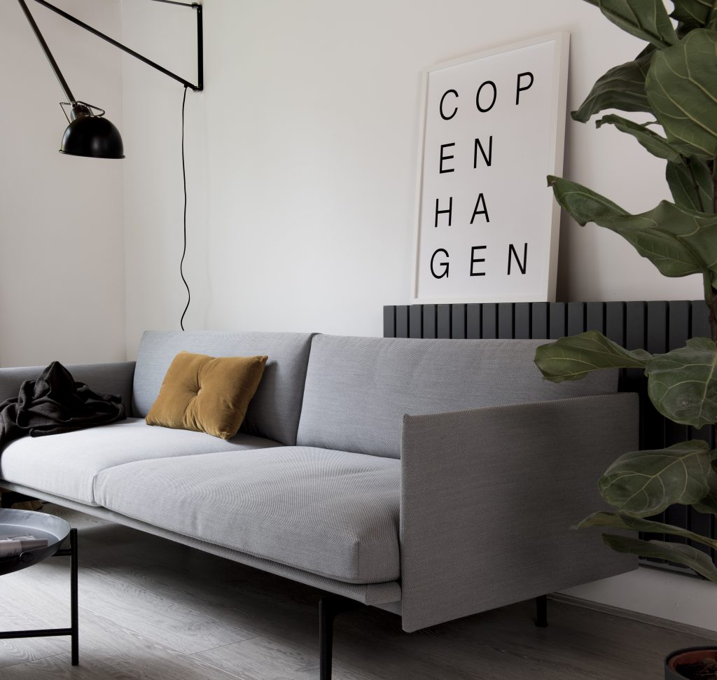 styling for SoouK nordic living room copenhagen poster muuto outline sofa