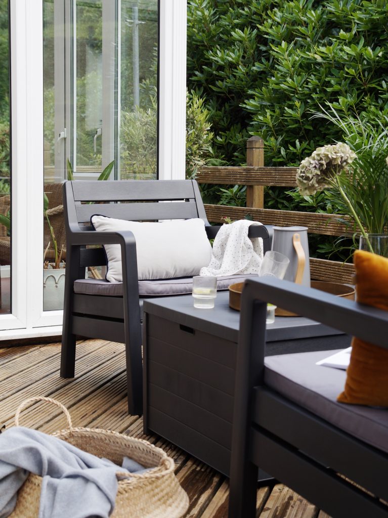 Summer on the patio with new lounge furniture