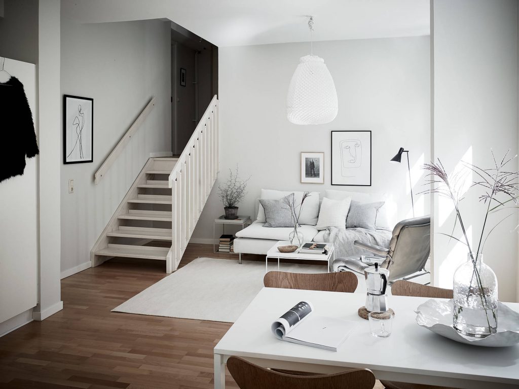 White home with beautiful natural light
