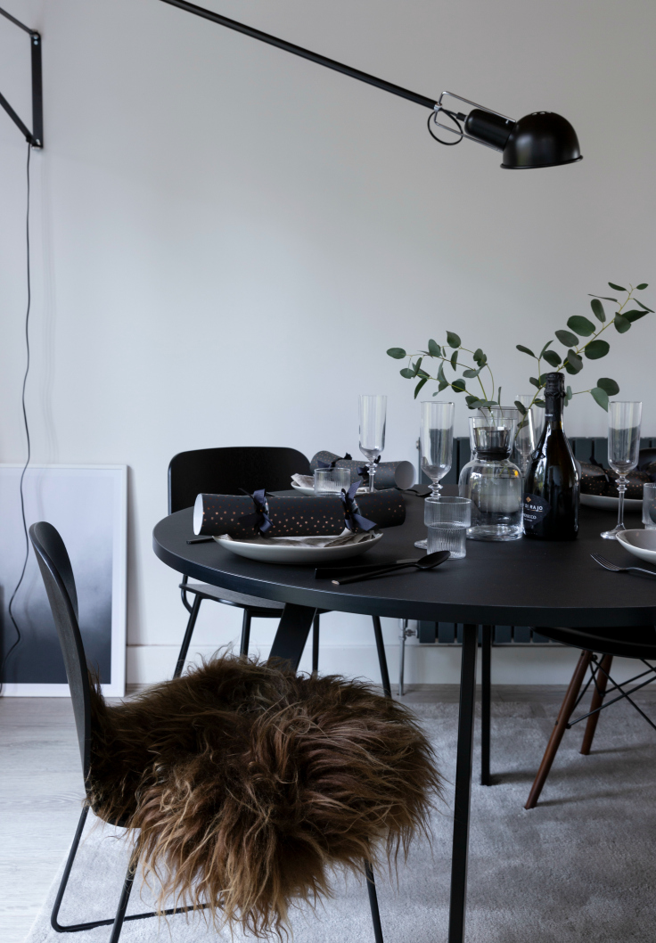 Minimal Christmas table setting with Cox & Cox