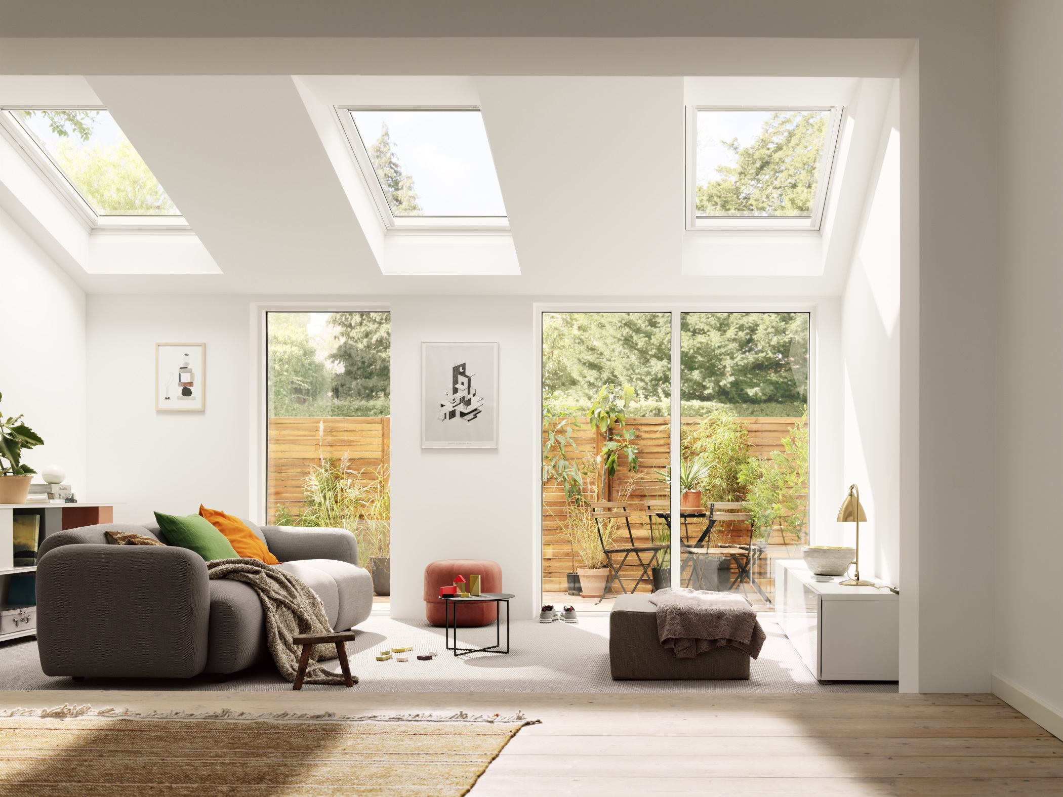 Roof windows and beautiful natural light