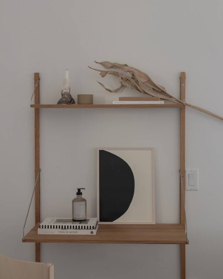 open shelving FRAMA styled by Willow Maurice