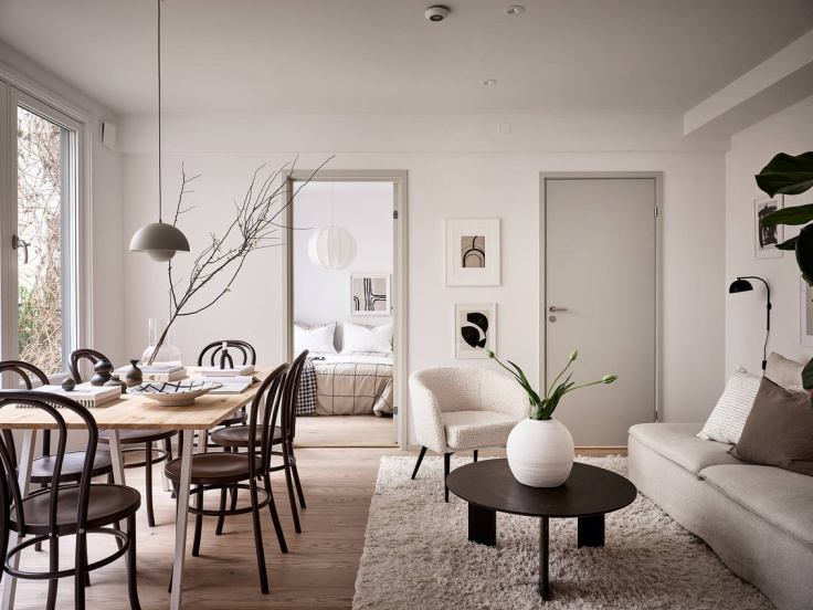 Minimal Nordic Apartment Shows Us How To Decorated For Winter
