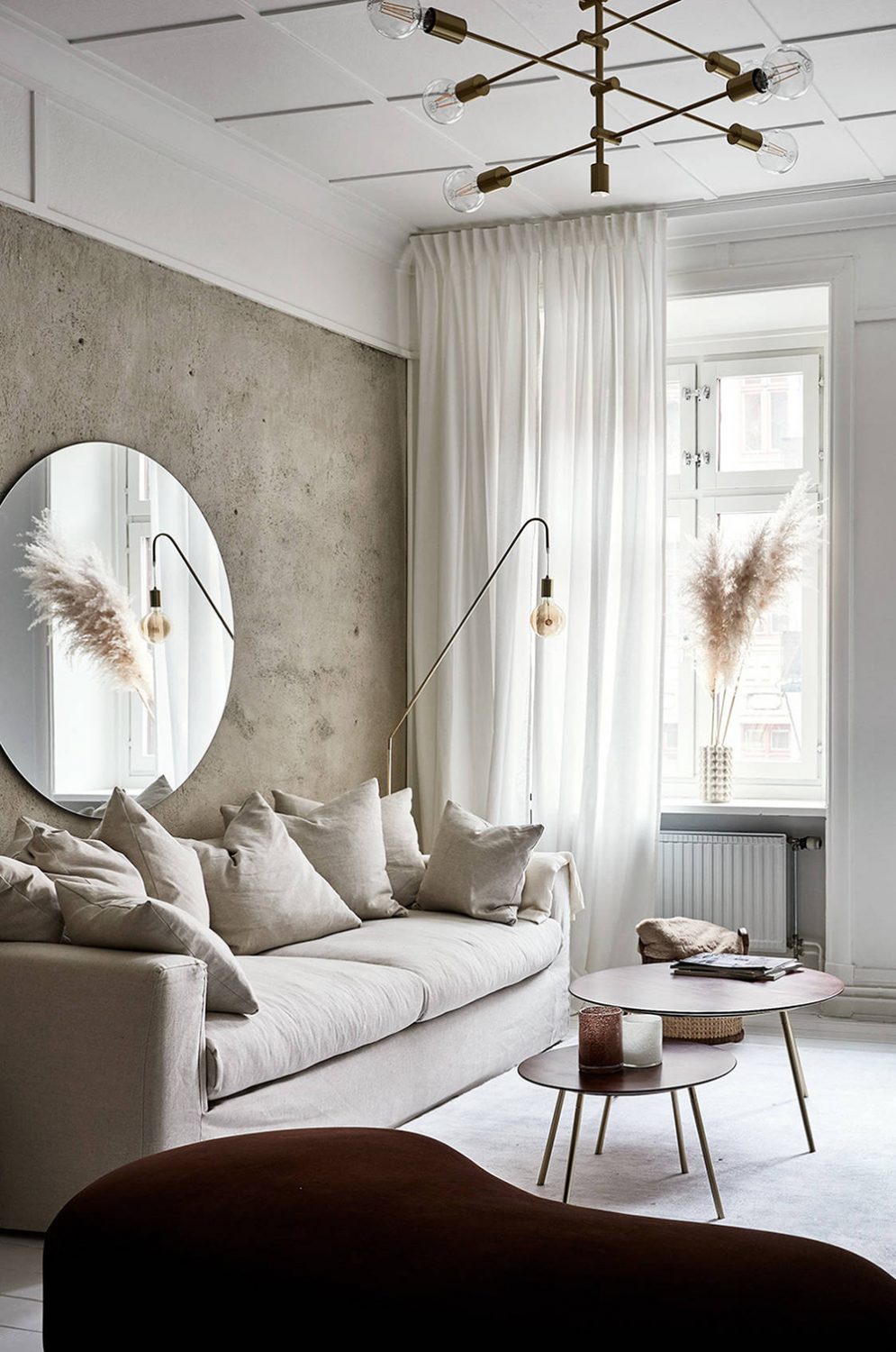 Home Tour | A minimal Gothenburg apartment with exposed plaster walls ...