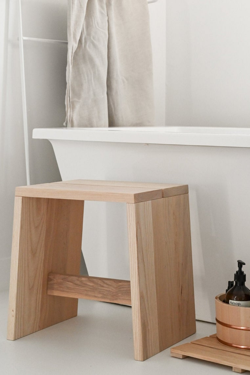 Japanese style stool by Etsy shop KROFT