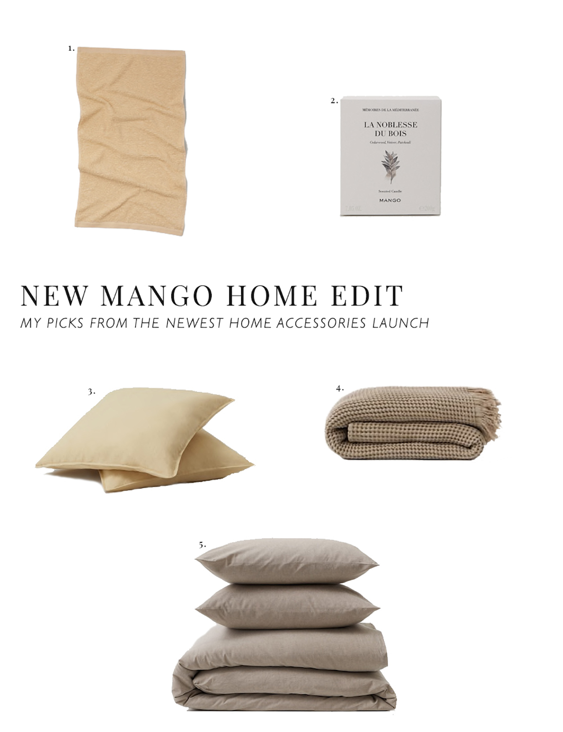 Mediterranean Home Style From Mango’s New Homeware Collection